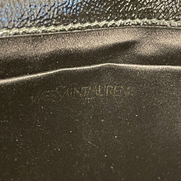 YSL Yves Saint Laurent Black Patent Leather Belle de Jour Clutch Bag - Preowned - Picture 7 of 10